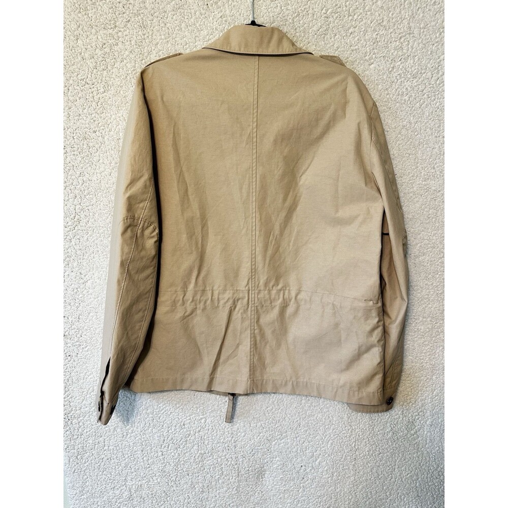 Mango Size M MNG Rain Jacket‎ Parka Khaki Pockets - Picture 7 of 13